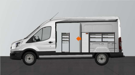 Aménagement WORK10 pour Ford Transit L3H2 
