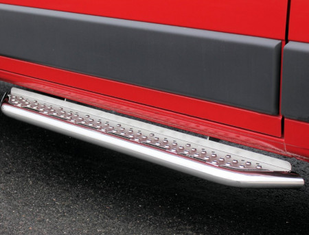 Marchepied inoxydable pour porte latérale coulissante, Proace Max, Ducato, Boxer et Jumper depuis 2014