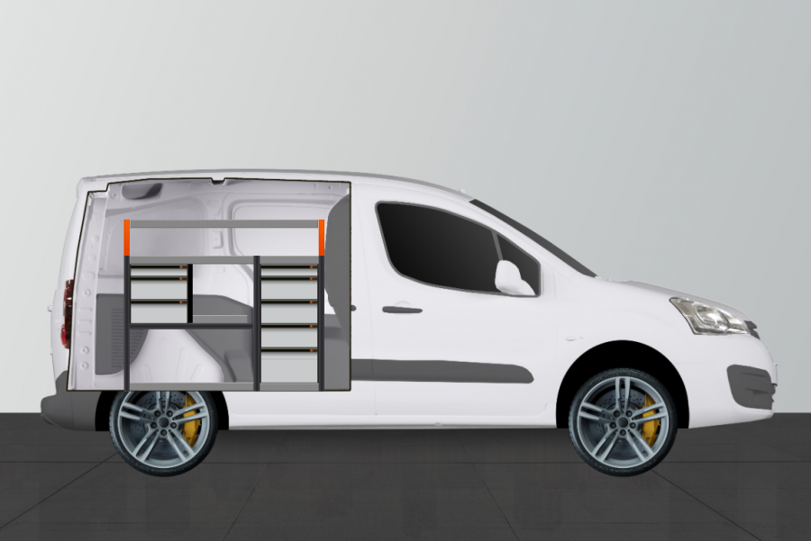 V-ADV FAHRZEUGREGAL Citroën Berlingo & Peugeot Partner | Work System