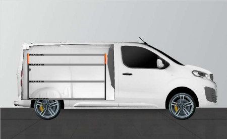 Fahrzeugeinrichtung BASE42 für Expert, Jumpy, Vivaro, Scudo & ProAce L2