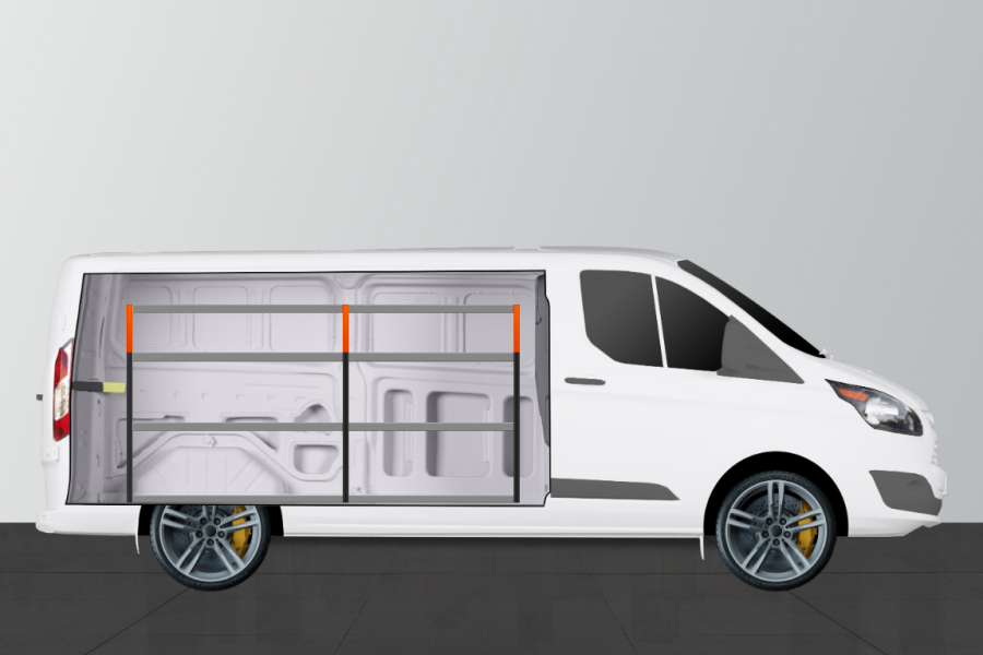 V-ESSENTIEL Aménagement Utilitaire pour Ford Custom L2H1 Work System