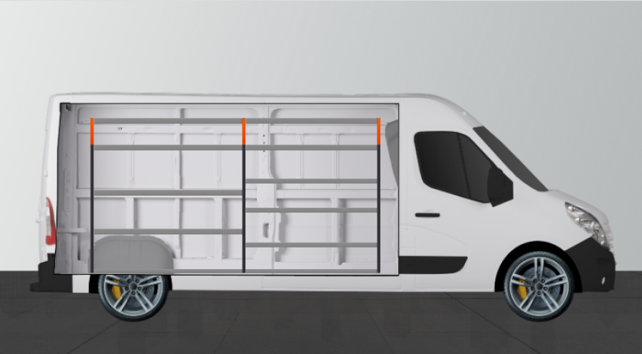 V-ESSENTIEL Aménagement Utilitaire pour Movano, Master & NV400 L3H2 Work System