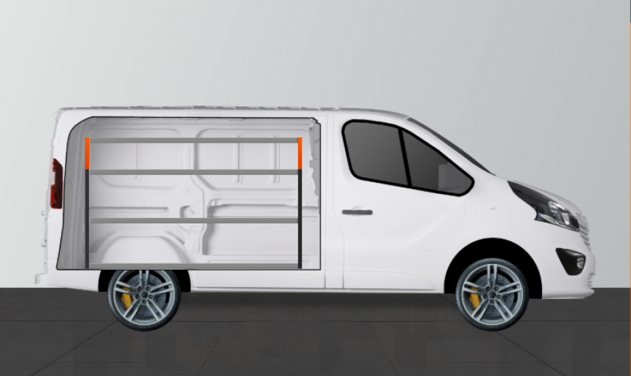 V-ESSENTIEL Aménagement Utilitaire pour Talento, NV300, Vivaro & Trafic L1H1 Work System