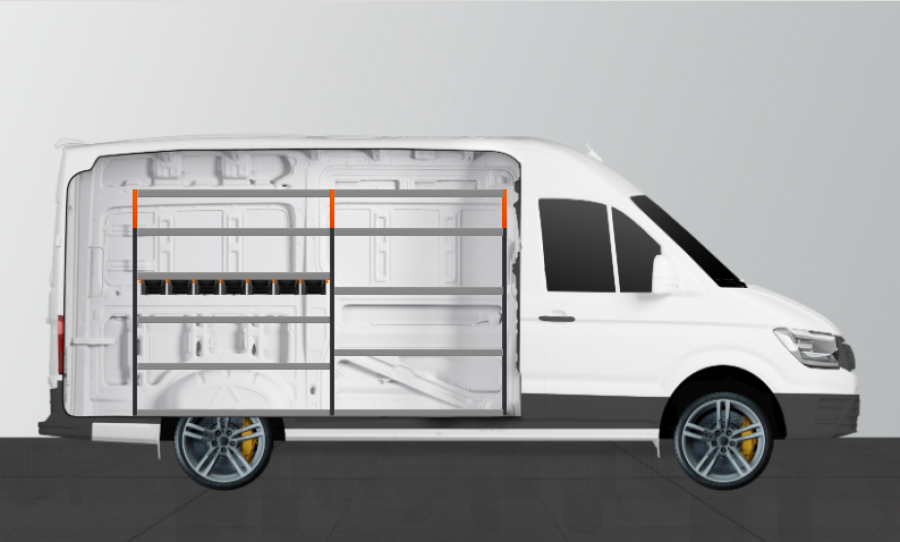 V-BASIC+ FAHRZEUGREGAL FÜR Mercedes Sprinter Standard | Work System