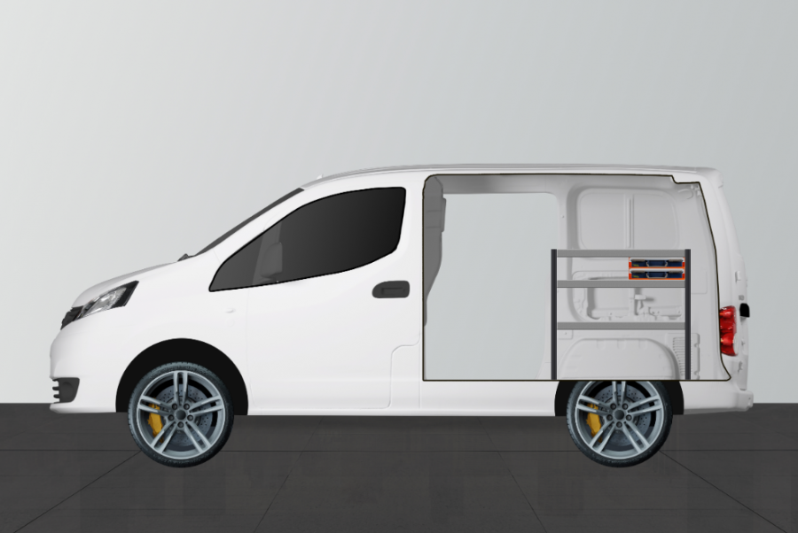 H-SS2 Fahrzeugregal für Nissan NV200 | Work System