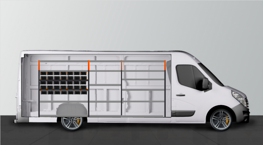 V-RACK Aménagement Utilitaire pour Movano, Master & NV400 L4H2