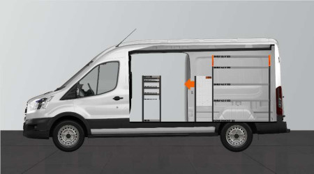 Aménagement LD42 pour Ford Transit L3H2